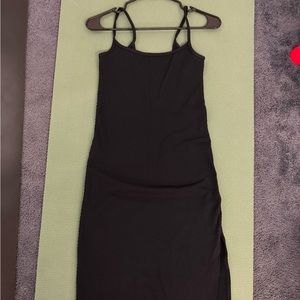 Abercrombie bodycon dress with leg slit. Never worn—no tags. size S-TALL